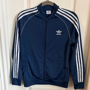 Adidas Kids Navy Blue Track Jacket